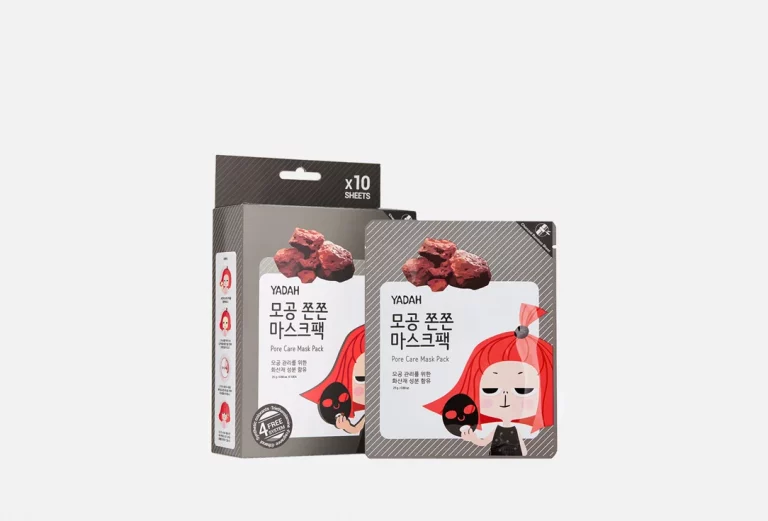 Маска на тканевой основе для сужения пор с углём Yadah PORE CARE MASK PACK 10EA