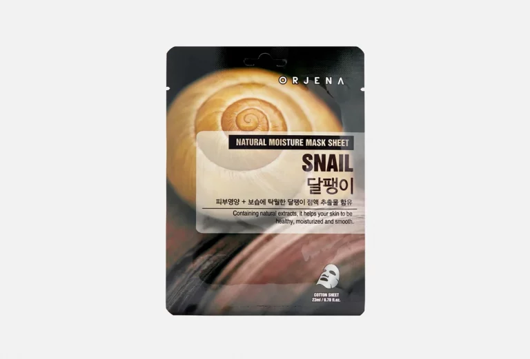 Тканевая маска для лица с муцином улитки ORJENA NATURAL MOISTURE SNAIL MASK SHEET